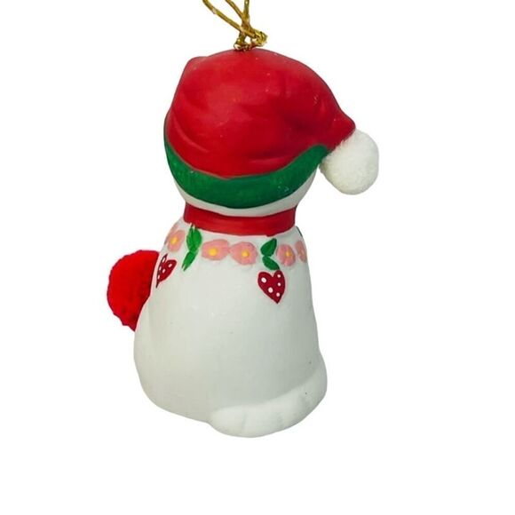 Vintage Cat Jolly Jingles Hand Painted Porcelain Bell Ornament Christmas w Box - Picture 5 of 8